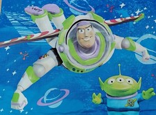 Vintage DISNEY Toy Story D. Sided Buzz Lightyear Pillowcase Rare