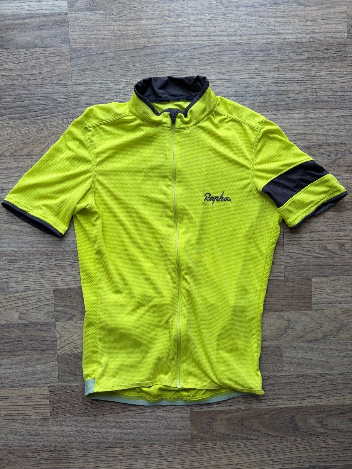 Rapha Mens Yellow Super Lightweight Cycling Jersey Medium image 2