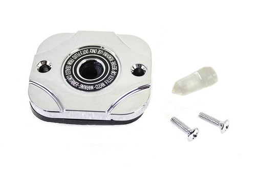 Handlebar Master Cylinder Cover Chrome fits Harley Davidson - Picture 3 of 4