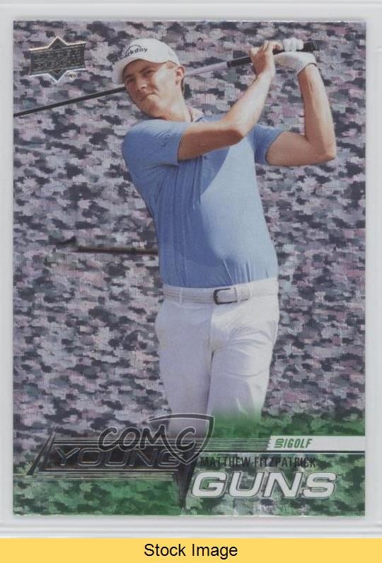 2024 Upper Deck Speckled Rainbow Matthew Fitzpatrick #145 Rookie RC READ sq1