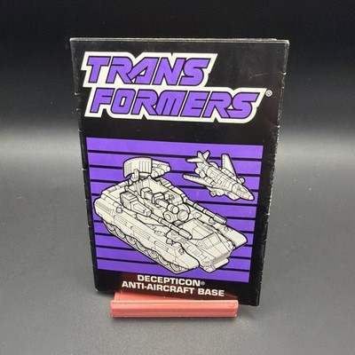 Transformers G1 1989 ANTI AIRCRAFT instruction manual micromaster