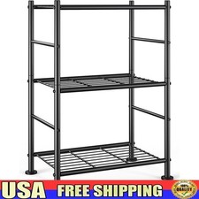 Heavy Duty 3 Tier Metal Shelving Unit Adjustable Storage Rack Home Office New