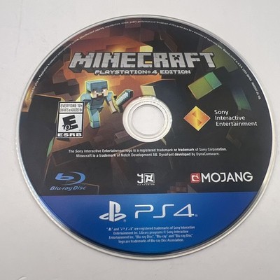 Sony PS4 Minecraft PlayStation 4 Edition Disc Only Tested Working