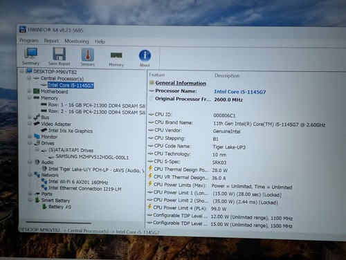 Fujitsu Lifebook E5511 i5 11th Gen 64GB RAM 1TB SSD Windows 11 Great Condition - Picture 13 of 16