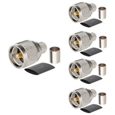 PL259 Male Crimp Coax Connector,SO239 UHF PL-259 Crimp Coax Connector for LMR...