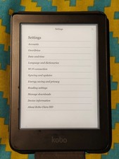 Rakuten Kobo Clara HD 6" 8GB e-Reader, eBook Reader - Black - Model N249