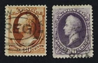 CKStamps: US Stamps Collection Scott#217 218 30c 90c Used Small Thins