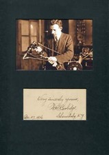 PHYSICIST William David Coolidge autograph, signed card mounted