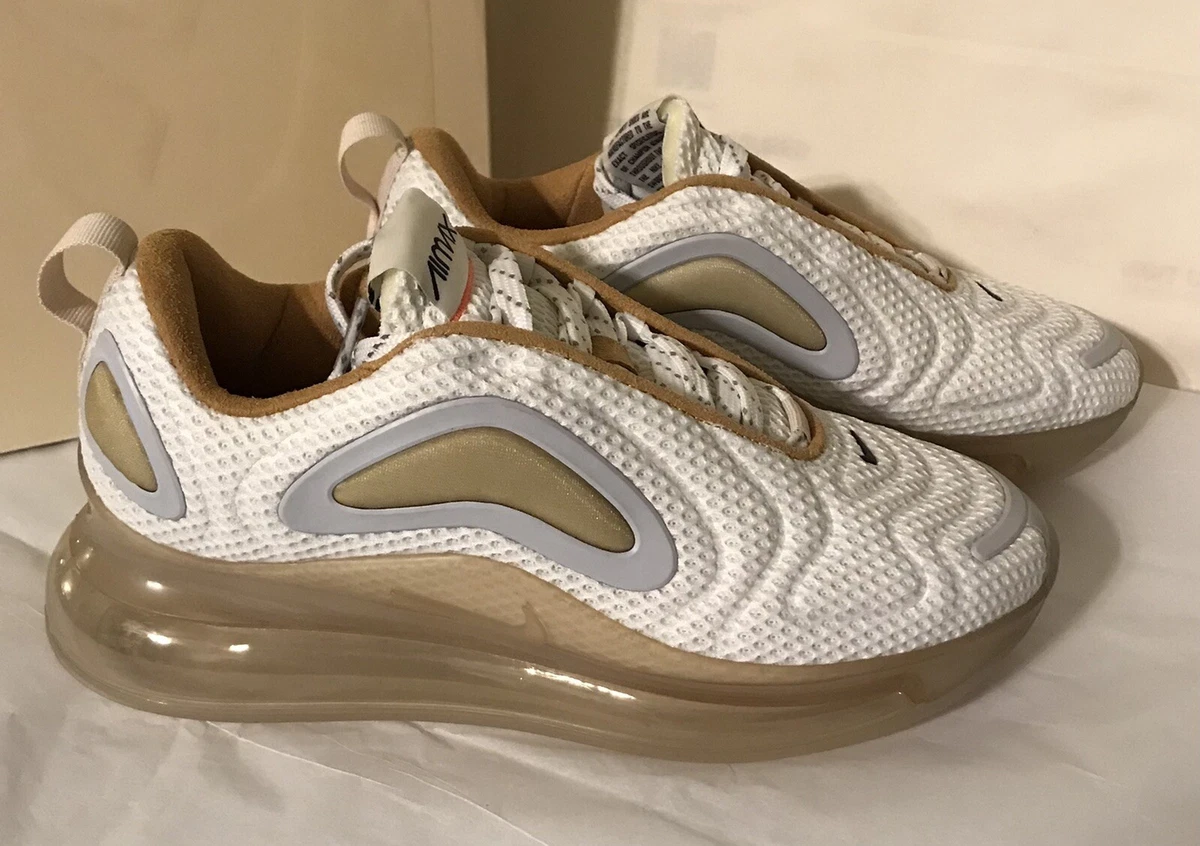 Nike air max 720 white best sale gold
