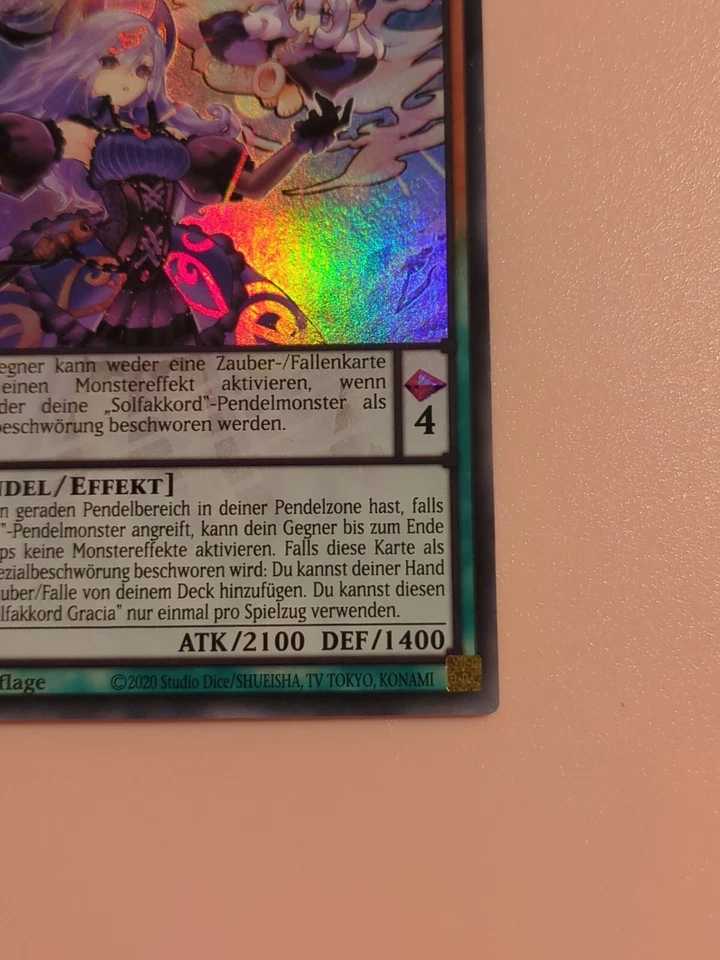Yu-GI-OH Solsolfakkord Gracia Super Rare ANGU-DE018 NEU! - Bild 4 von 4