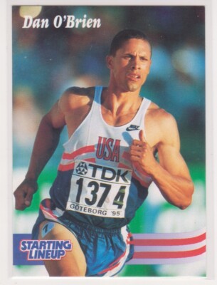 DAN O'BRIEN 1996 Kenner TIMELESS LEGENDS USA OLYMPICS Starting Lineup Card TRACK