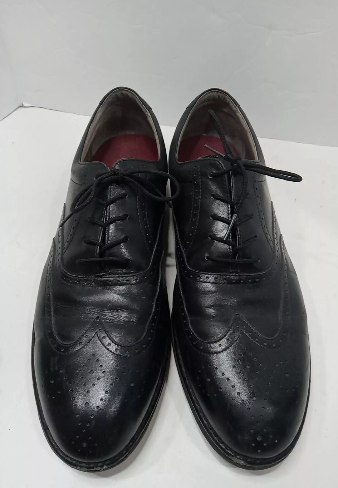 SAOLA Scarpe eleganti Oxford Belvedere Studio Duke nere punta a cappuccio pizzo pelle taglia 13 D