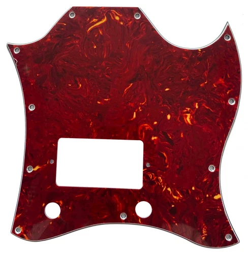 For Gibson SG Standard Single Humbucker Guitar Pickguard,4 Ply Red Tortoise