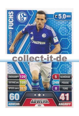 Match Attax Extra 14/15 - 484 - Christian FUCHS
