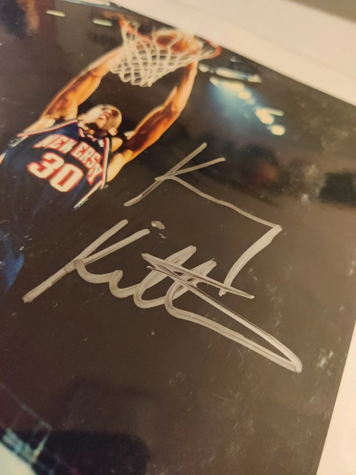 Foto firmada por Kerry Kittles 1998 autografiada 8x10" New Jersey Nets certificado de autenticidad Foto 3 de 4
