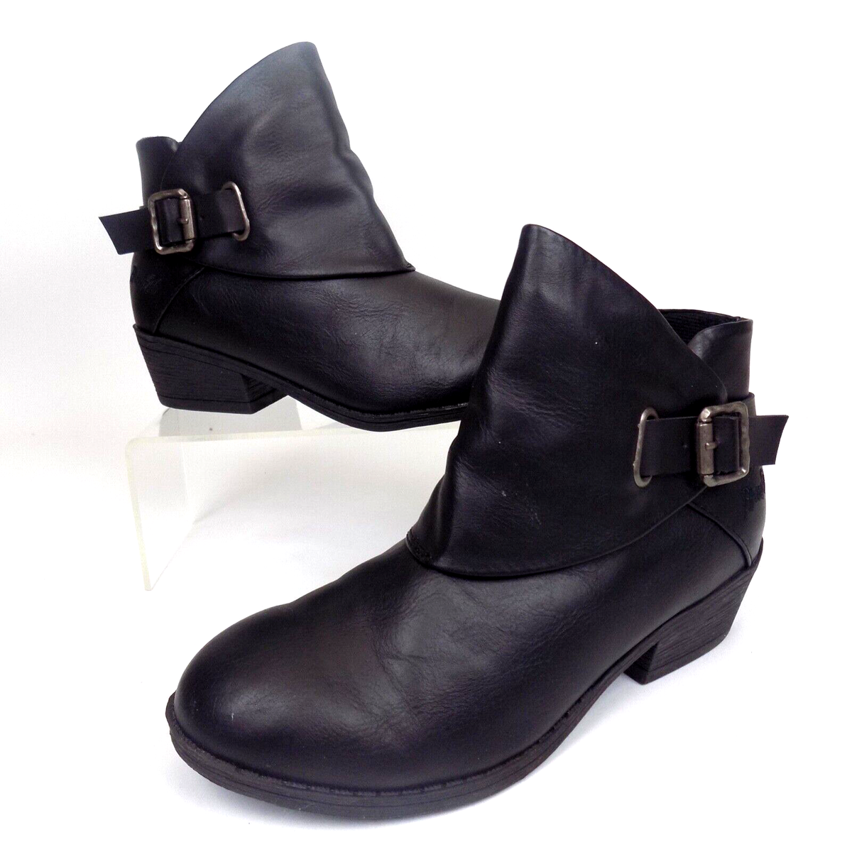 Blowfish Malibu Sill K Youth Girls Casual Ankle Booties Size M, Black,  9127