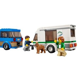 Lego City 60117 Great Vehicles VAN & CARAVAN adventure Dog Camping Camper NISB