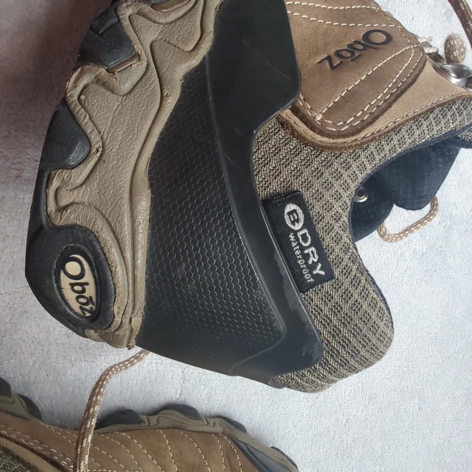 Oboz Shoes Womens 8.5 Brown Bridger Low B Dry Waterproof Hiking Comfort Outdoor