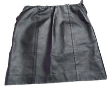 Women's Spiegel black Leather Skirt Sz 4