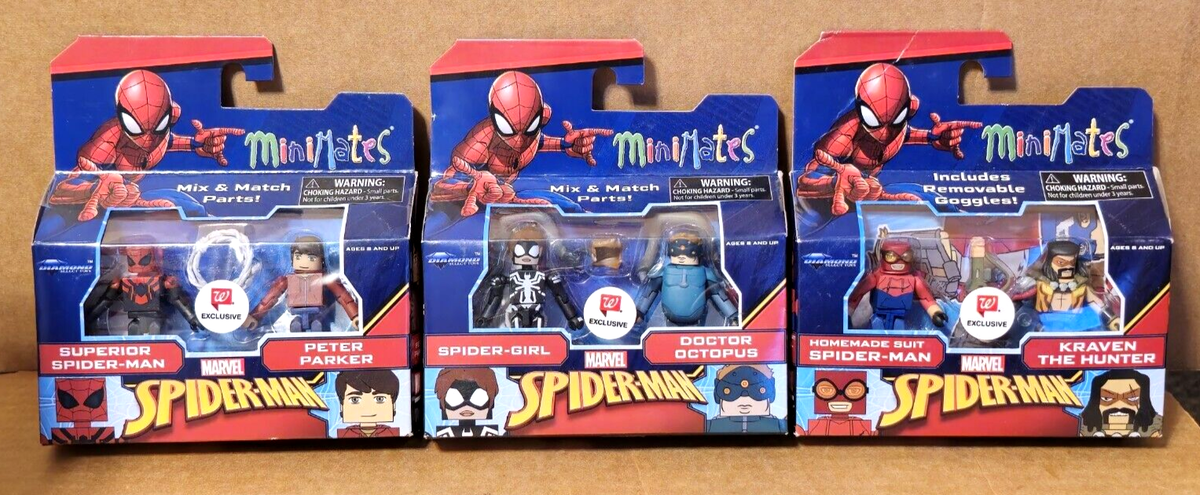 Lot of 3) Marvel MiniMates Spider-Man Walgreens Exclusive - New | eBay