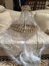 Modern 15 Lights Glass Crystal Ceiling Pendant Lamp Crystal Chandelier Lighting