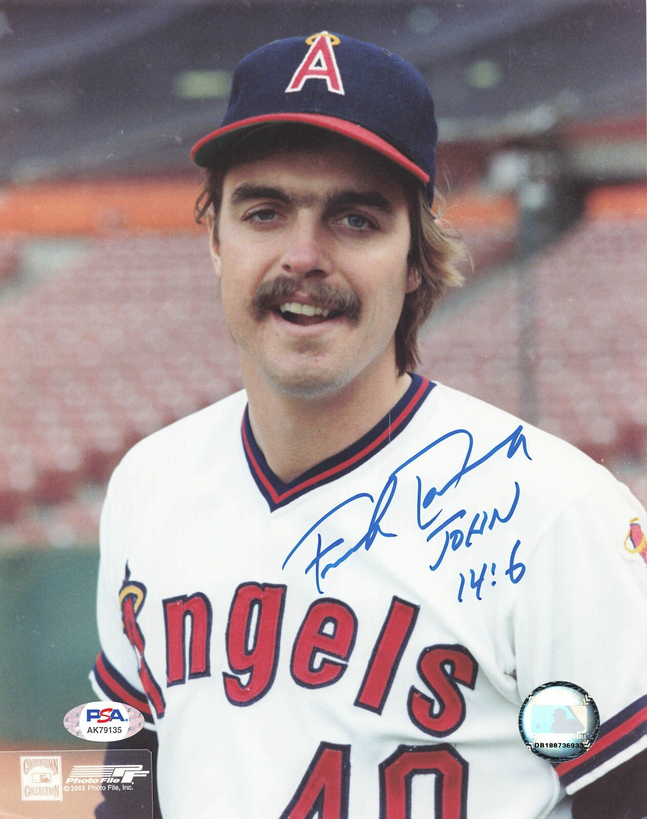 Frank Tanana Autographed Memorabilia | Signed Photo, Jersey, Collectibles &  Merchandise