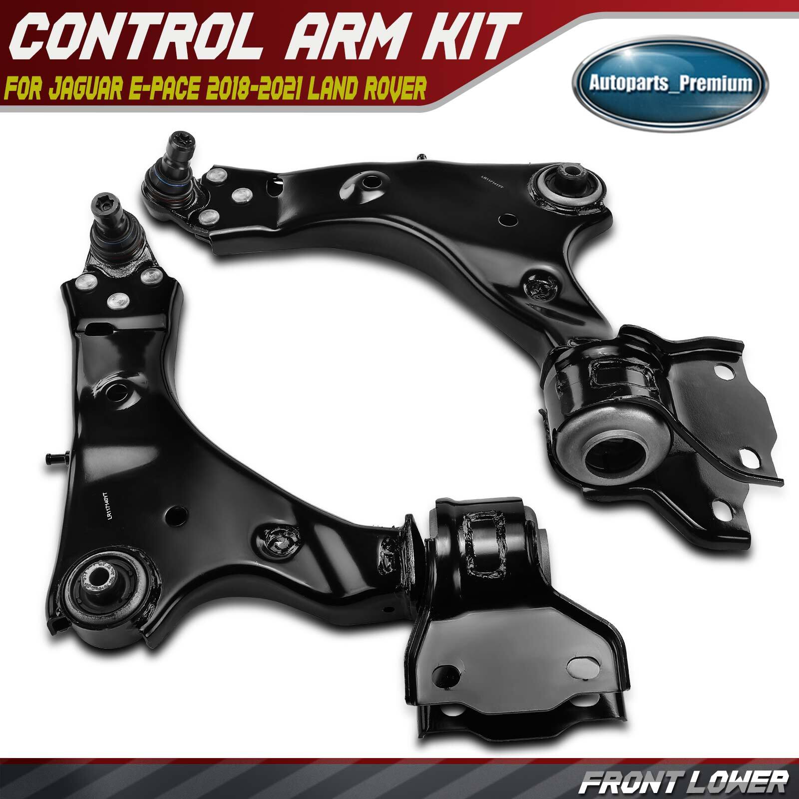 2x Front Left & Right Lower Control Arm & Ball Joint Assembly for Jaguar E-Pace