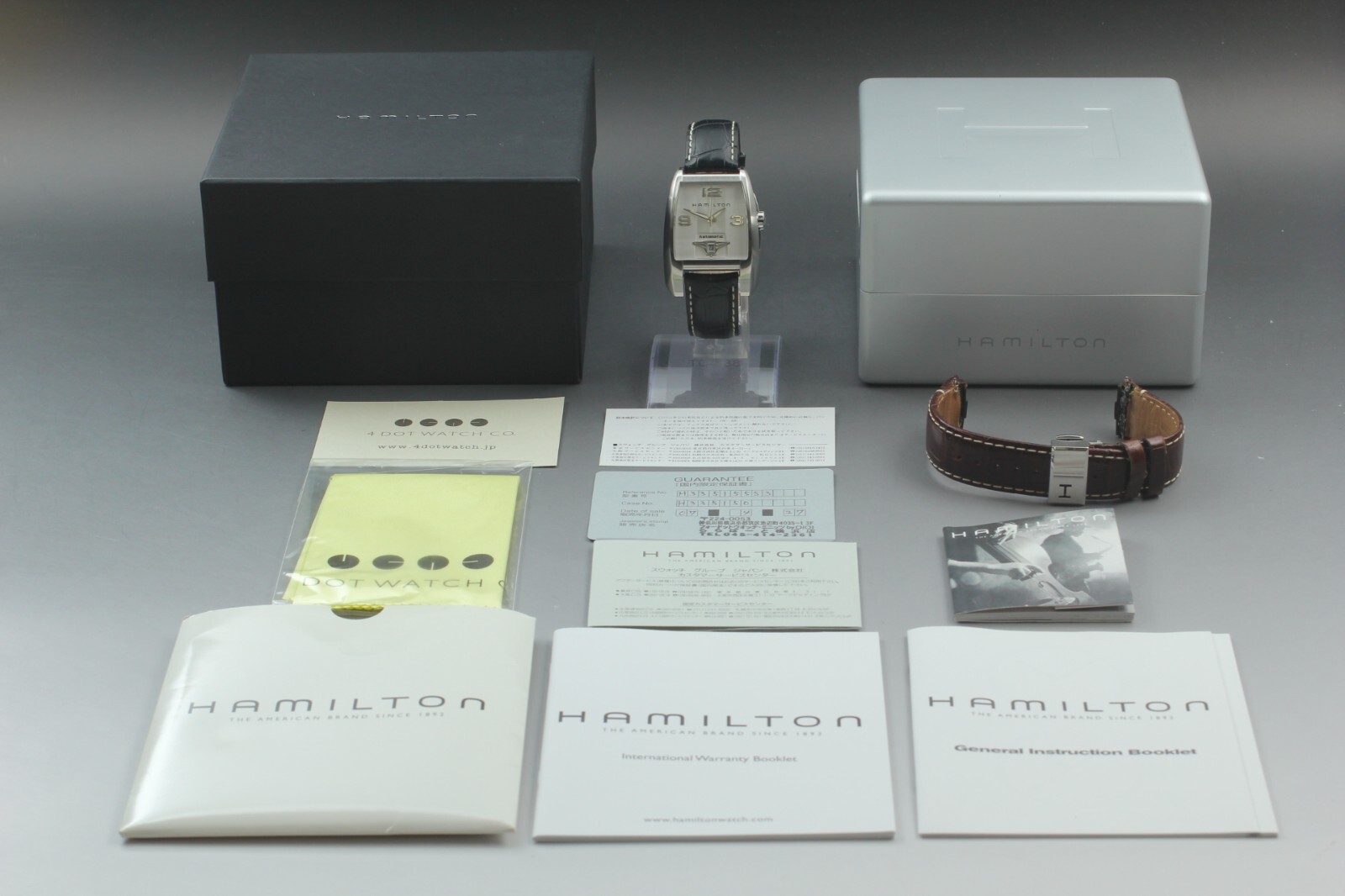 Hamilton Brooke H335150 Automatic 34mm Men's Watch from Japan w/Box - Near Mint