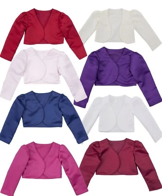Baby Mädchen Langarm Bolero Blumenmädchen Kommunion Taufe Strickjacke Jacke