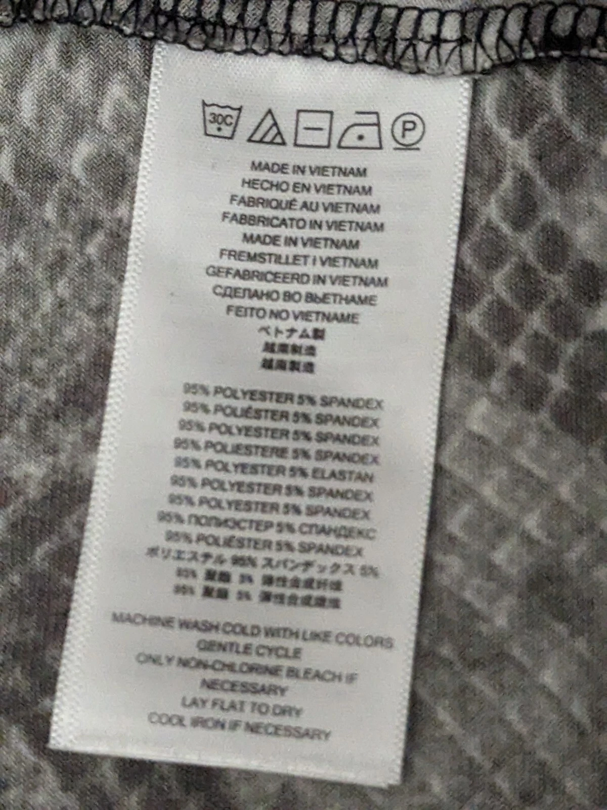 Abito drappeggiato asimmetrico Michael Kors marrone stampa pelle di serpente taglia L