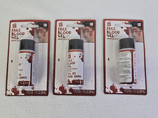Lot Of 3 Fake Blood Gel Halloween Zombie 1 Fl OZ