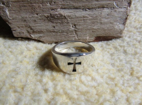 James Avery 925 Sterling Silver Wide Crosslet Ring Size 11 - Picture 5 of 6