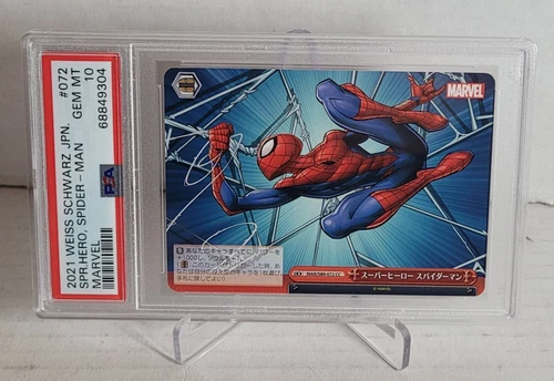 2021 Weiss Schwarz Marvel Japanese #S89-072CC SPIDER-MAN ~ PSA 10 Gem Mint
