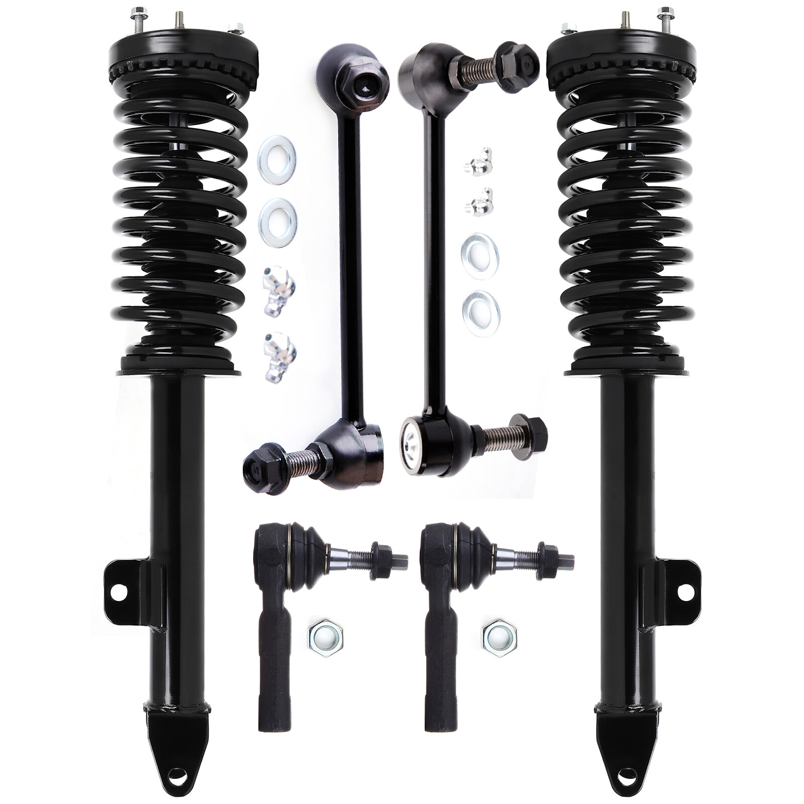 2005-2010 Dodge Charger Chrysler 300 Front Strut Assembly with Spring Tie Rod Sway Bar