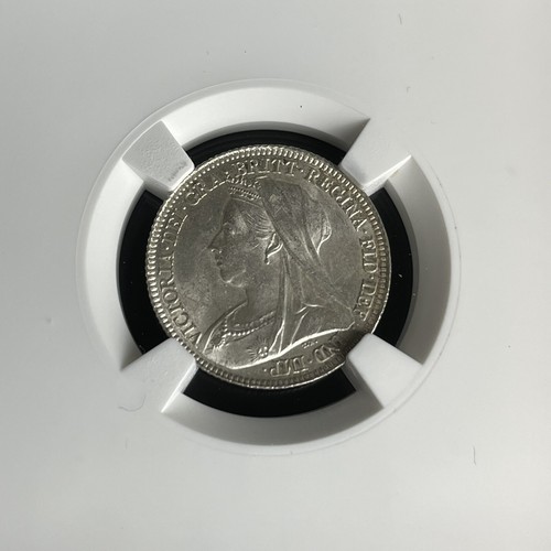 NGC Graded Victoria 1897 Great Britain 6P Sixpence MS63 MS 63 - Picture 4 of 6