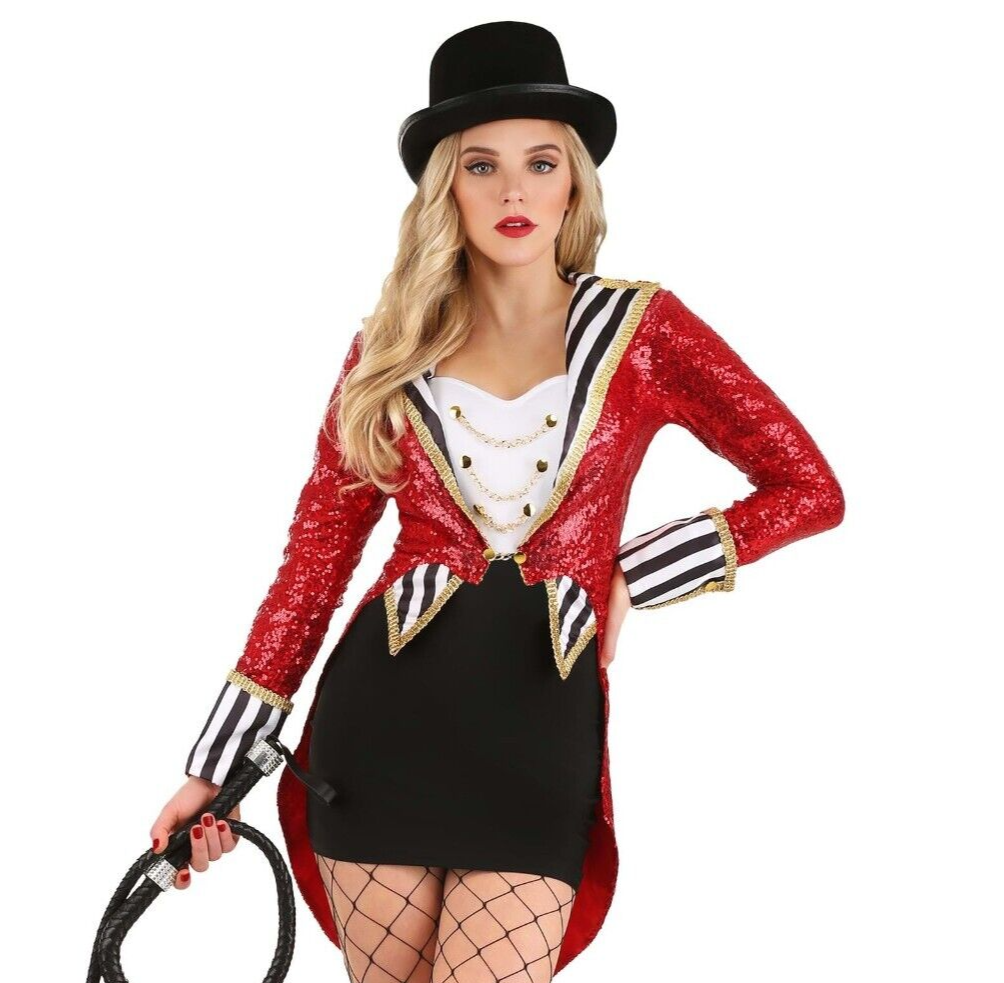 Women's Sexy Sequin Circus Ringmaster Costume SIZE L (Used) eBay