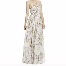 Jenny Yoo Lavender Garden Bridesmaid Strapless Maxi Dress 10