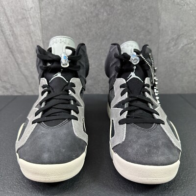 Air Jordan 6 Retro TECH CHROME Size 8.5 Womens Grey Black Sneakers