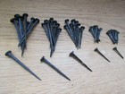 BLACK Hand Forged Rose Head Iron blacksmith Deco Nail Traditional Old rustic