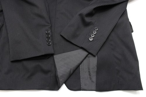 CALVIN KLEIN Slim Fit Blazer Men's (UK) 42R Single Breasted Wool Pinstriped - Picture 5 of 8