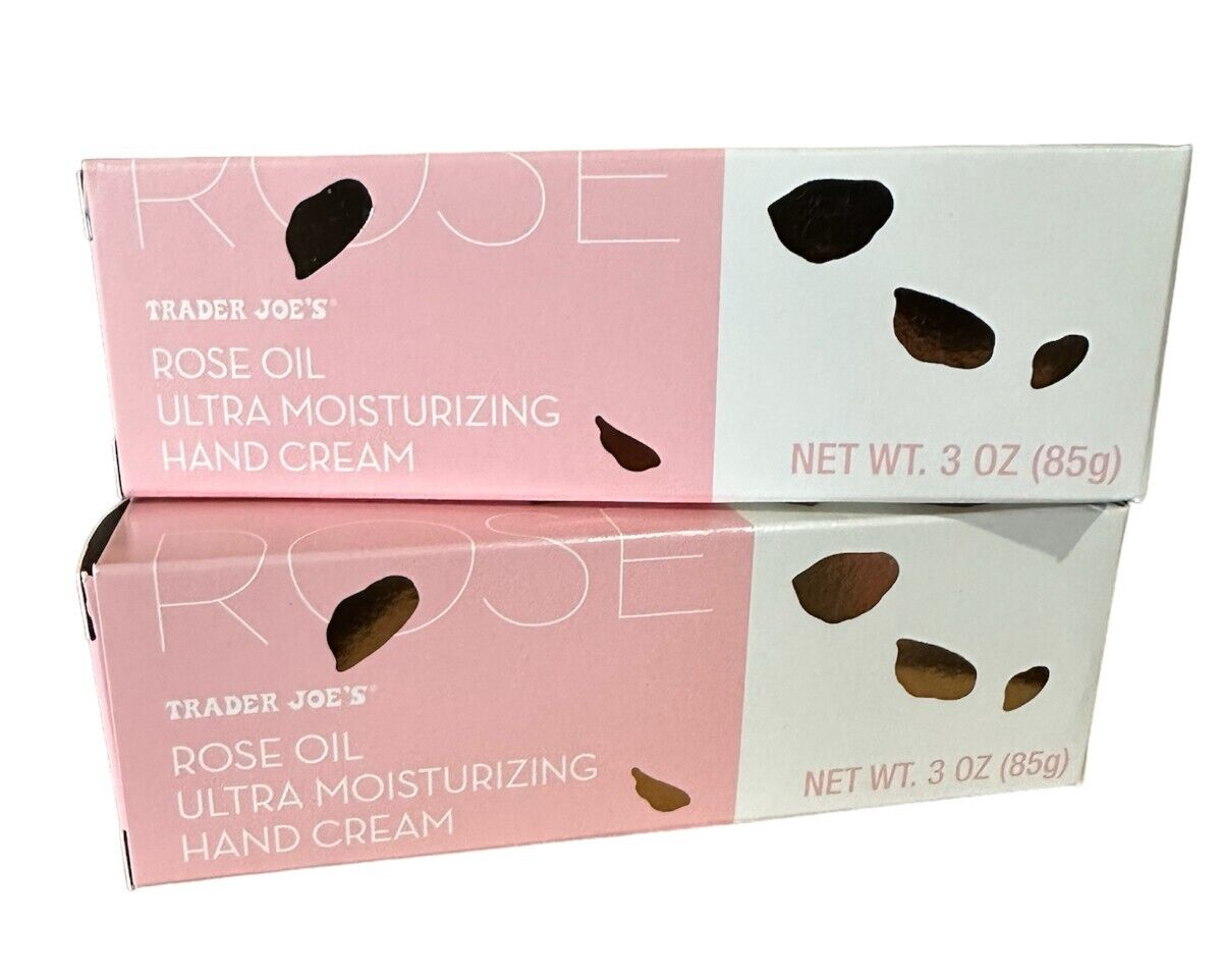 Trader Joe's Rose Oil Ultra Moisturizing Hand Cream (Pack of 2) eBay
