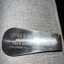 Vtg  Metal Shoehorn  Little’s Shoe Store America’s Largest Forbes St. Pittsburgh