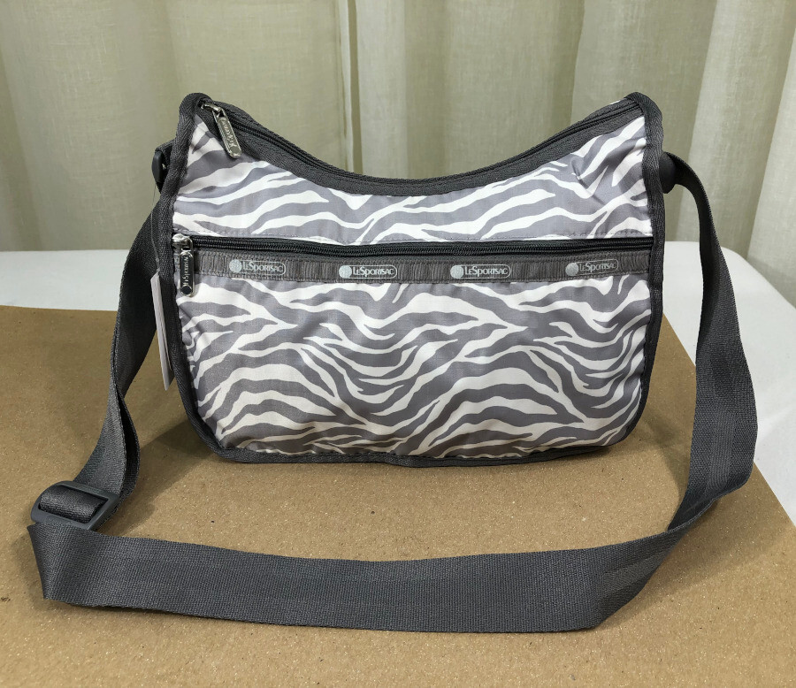 NWT LeSportsac Classic Hobo Crossbody Bag Alloy Zebra NWT LeSportsac Classic Hobo Crossbody Bag Alloy Zebra