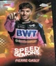 2024 Topps Chrome Sapphire Formula 1 F1 Pierre Gasly Speed Demons Gold /50!