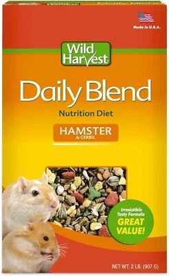 Wild Harvest E137596 Daily Blend P-83138 32 OZ, Premium Hamster/Gerbil Food, 2 P