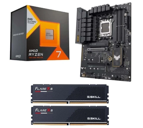 New AMD Ryzen 7 7800X3D ASUS B650-E TUF Gaming WiFi AM5 G.Skill 32GB DDR5 6000