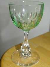 VAL ST LAMBERT 1 ANCIEN VERRE A APERITIF CRISTAL MODELE OLIVES OURALINE ht 11 cm