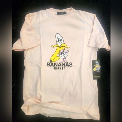 NWT Bananas Monkey Scott Disick Brand Youth Medium Pink Homies Tee