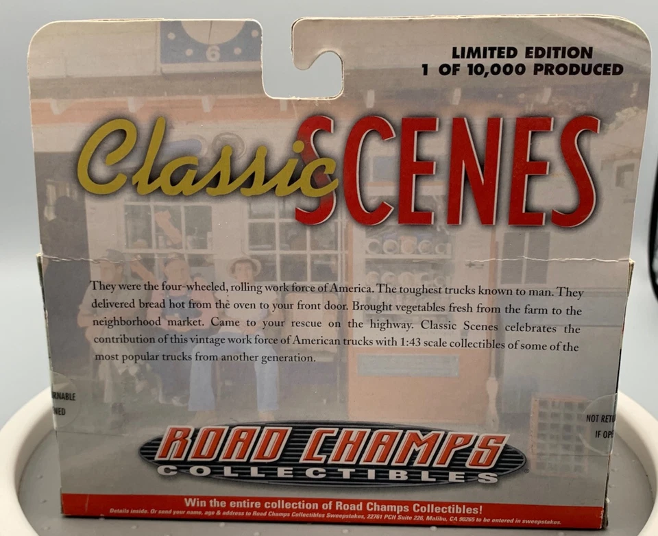 Camión Ford F100 56’ Diecast Road Champs Classic Scenes #78000 56’ ¡NUEVO EN CAJA! D0386 LZ Foto 3 de 4