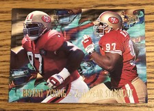 Bryant Young 1995 Fleer Ultra 2nd Year Standout 49ers #15  *C1*